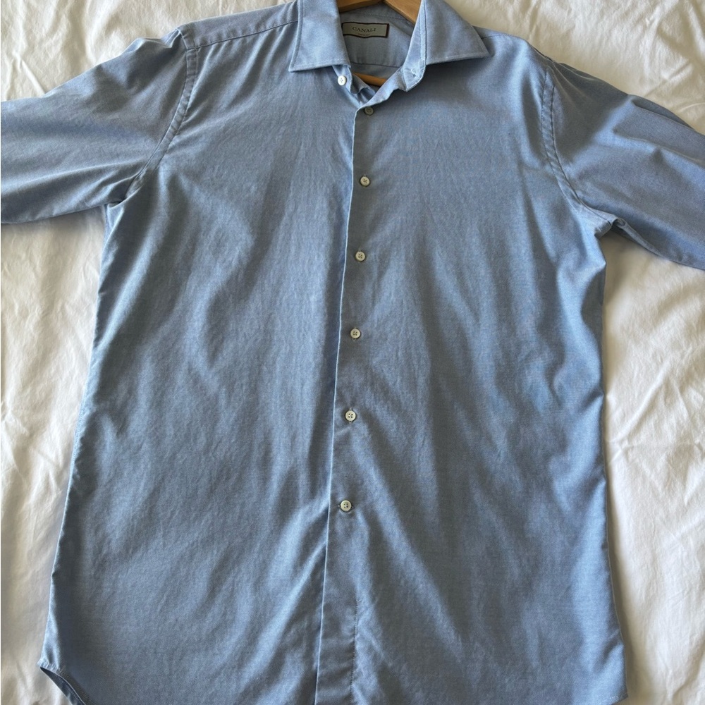 Canali Men’s Blue Dress shirt - 16